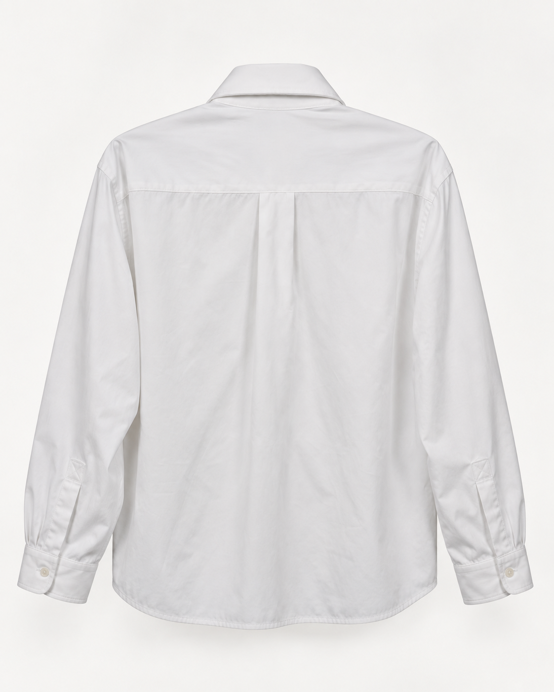 Lebrun Paris White Oversize Shirt, Italian 100% cotton poplin, back view
