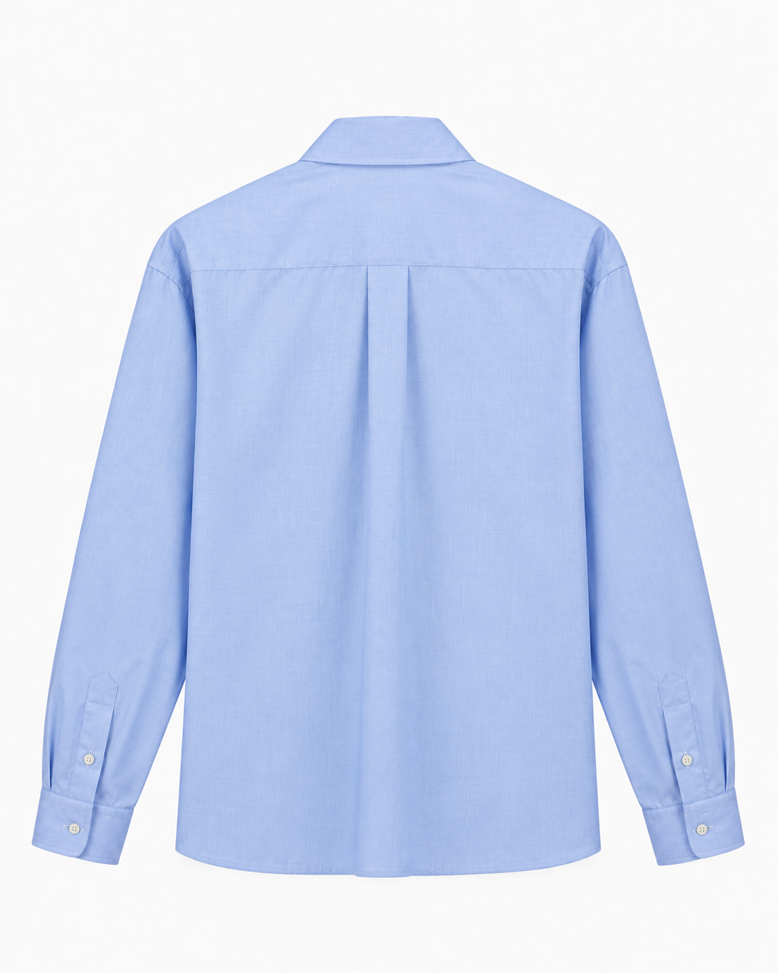 Lebrun Paris Light Blue Oversize Shirt, Italian 100% cotton poplin, back view